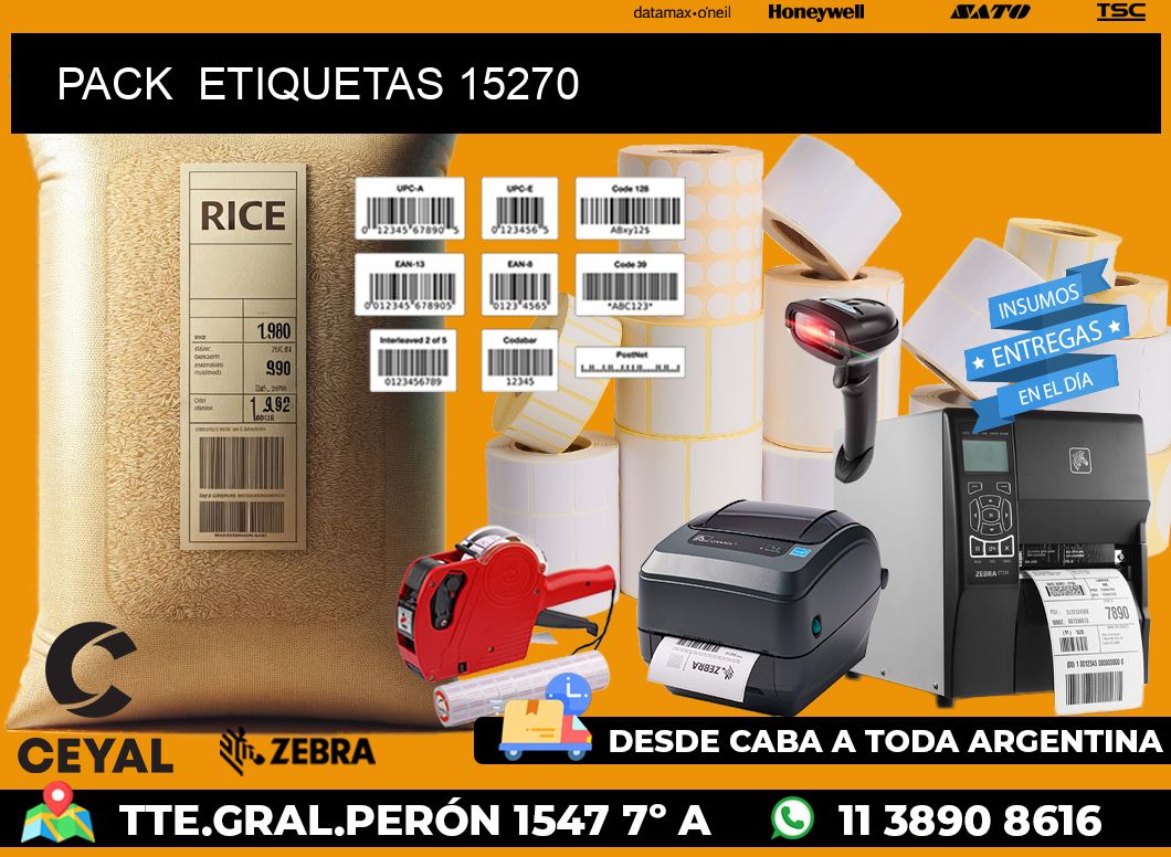 PACK  ETIQUETAS 15270