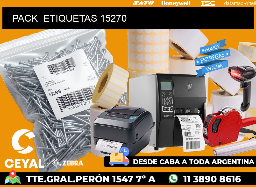 PACK  ETIQUETAS 15270