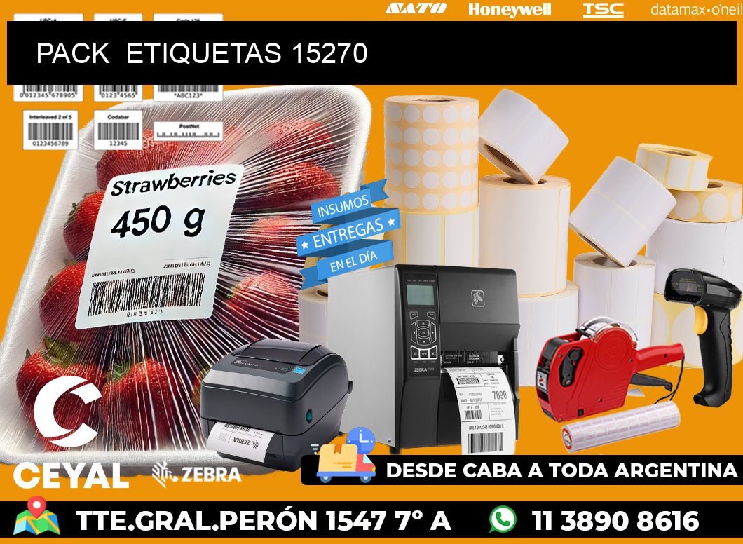 PACK  ETIQUETAS 15270