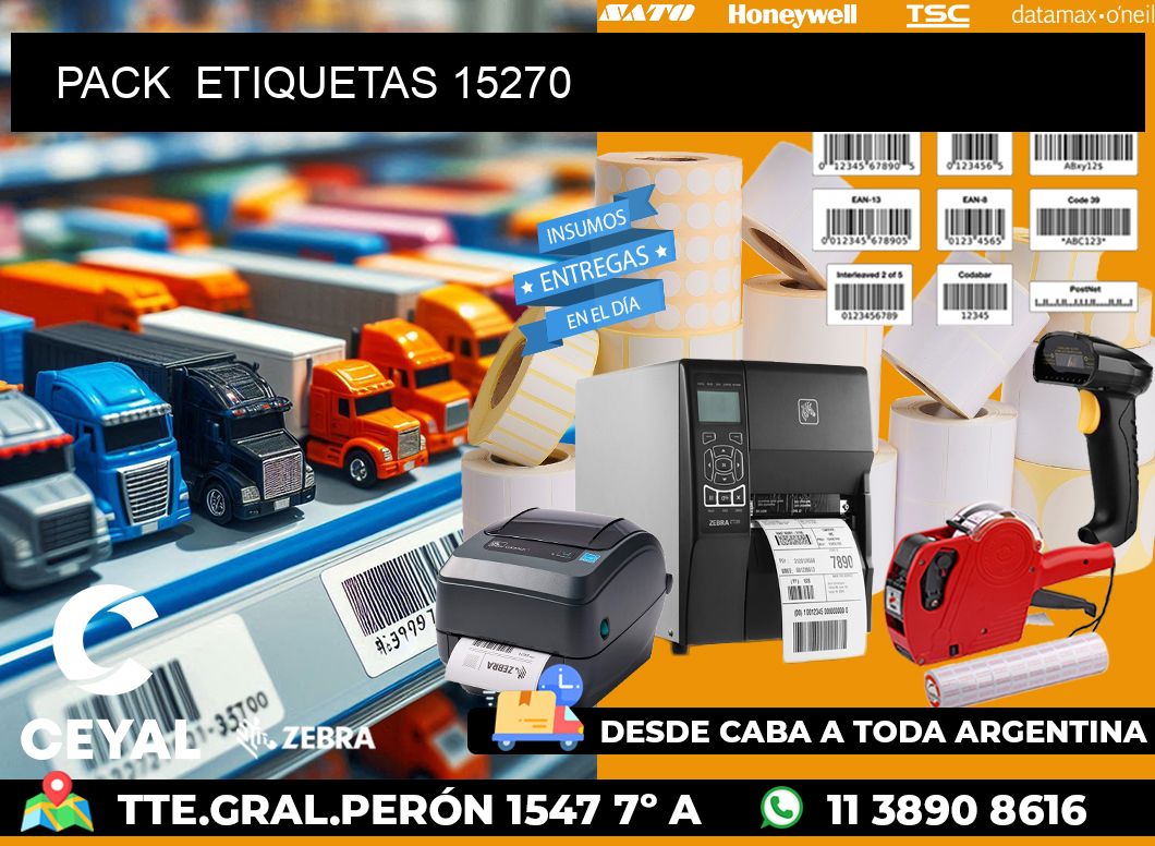 PACK  ETIQUETAS 15270