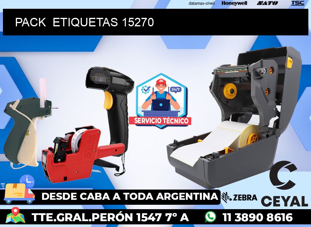 PACK  ETIQUETAS 15270