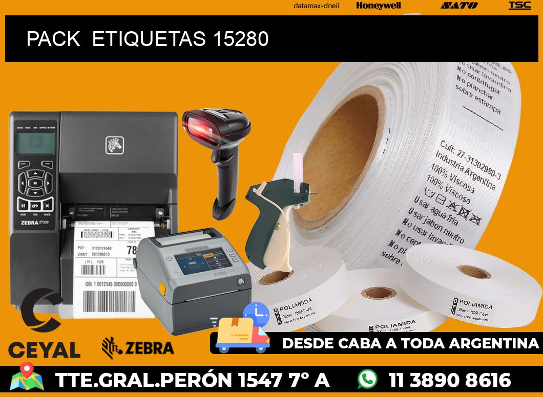 PACK  ETIQUETAS 15280
