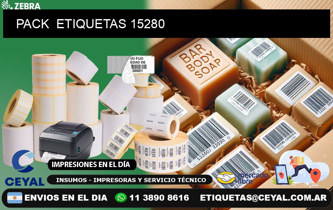 PACK  ETIQUETAS 15280