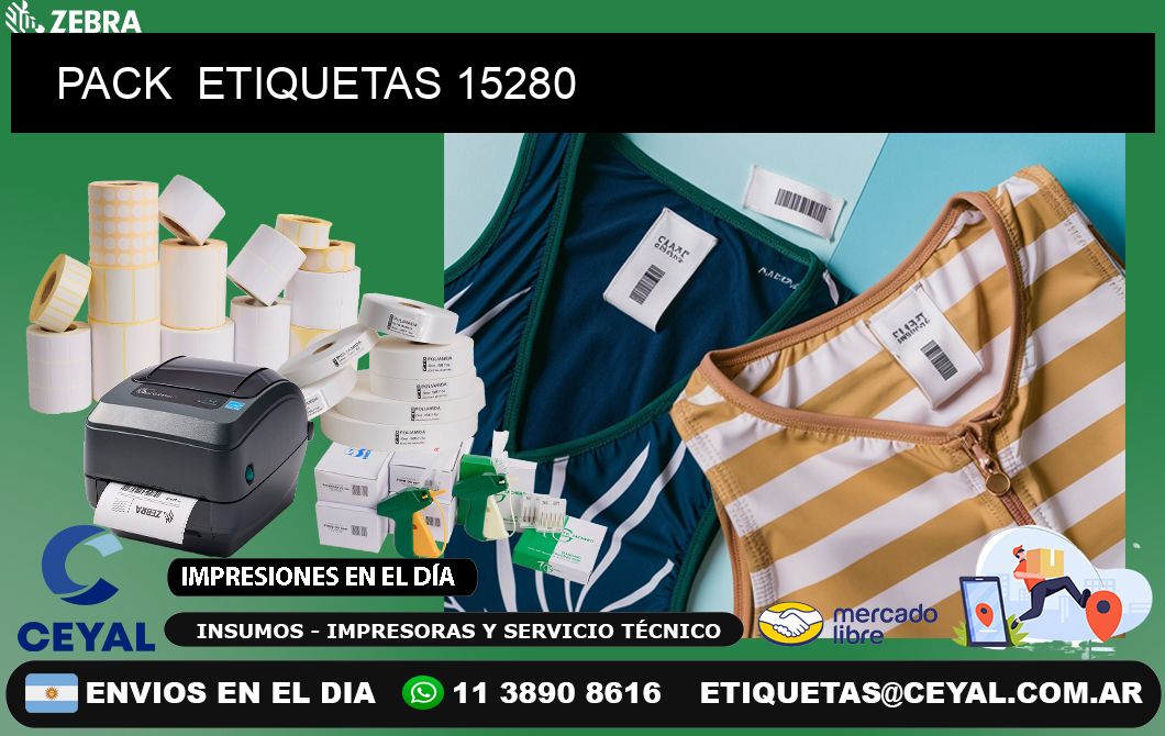 PACK  ETIQUETAS 15280