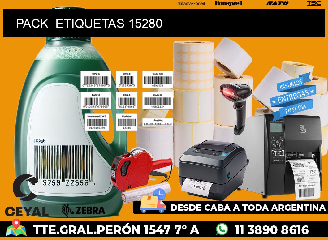 PACK  ETIQUETAS 15280