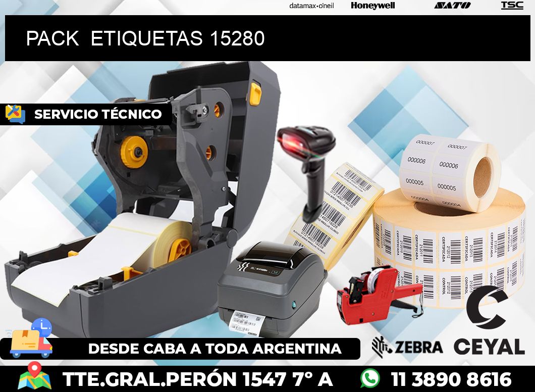 PACK  ETIQUETAS 15280