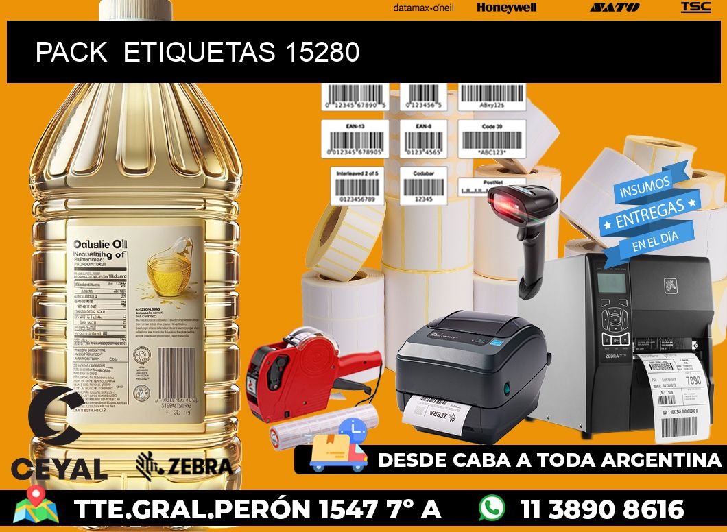 PACK  ETIQUETAS 15280