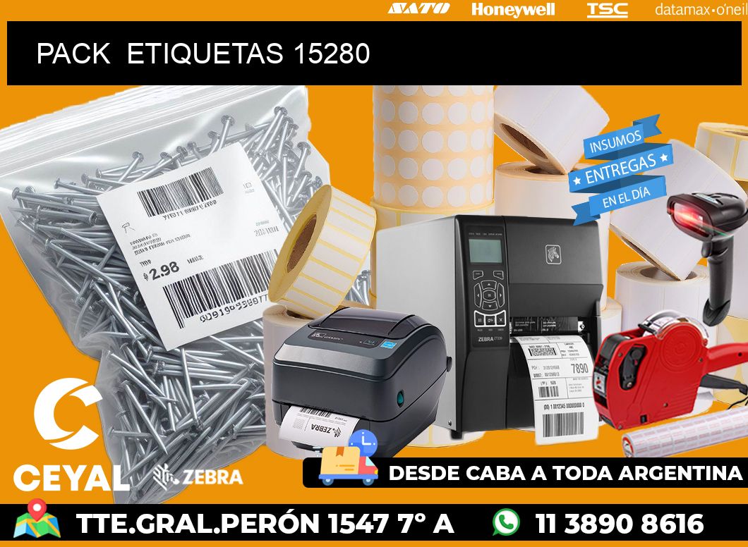 PACK  ETIQUETAS 15280