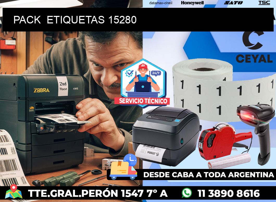 PACK  ETIQUETAS 15280