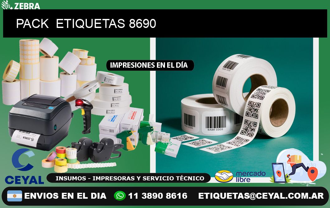 PACK  ETIQUETAS 8690