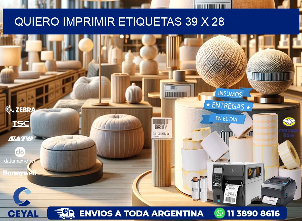 QUIERO IMPRIMIR ETIQUETAS 39 x 28