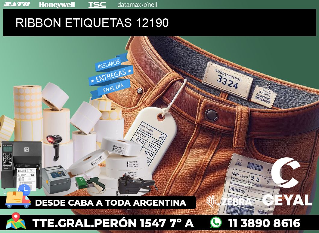 RIBBON ETIQUETAS 12190