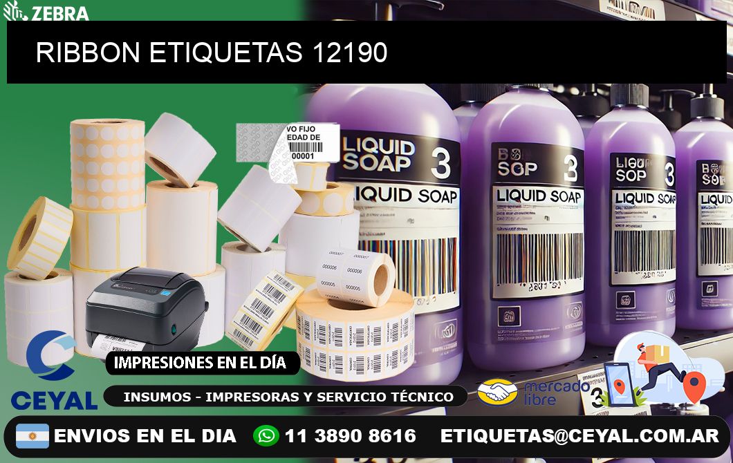 RIBBON ETIQUETAS 12190