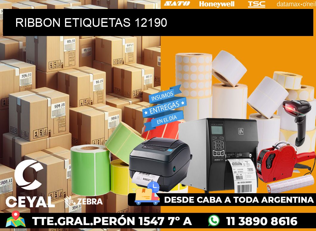 RIBBON ETIQUETAS 12190