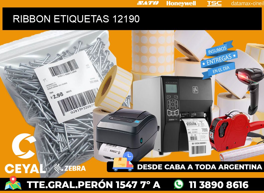 RIBBON ETIQUETAS 12190