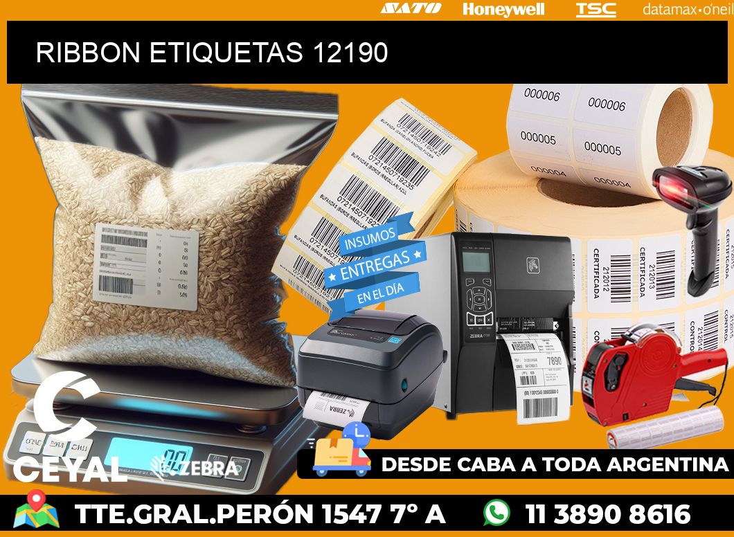 RIBBON ETIQUETAS 12190