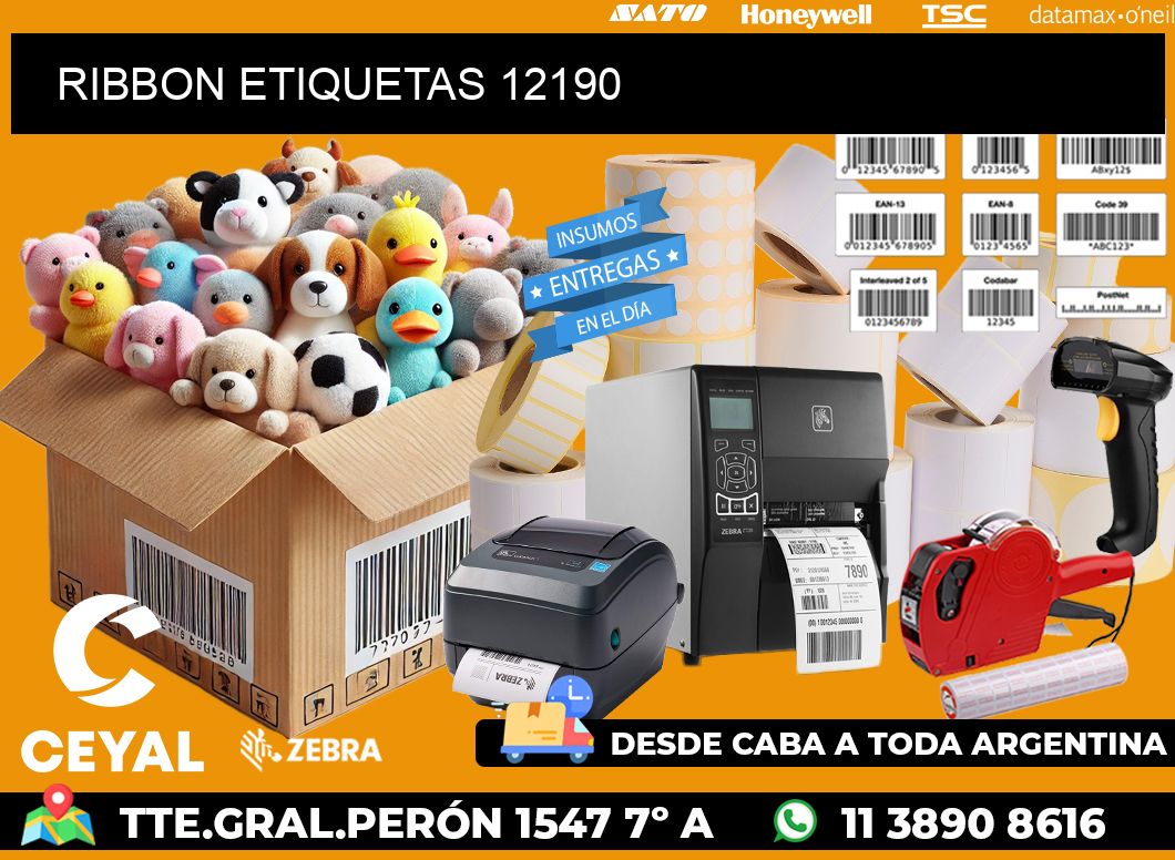 RIBBON ETIQUETAS 12190