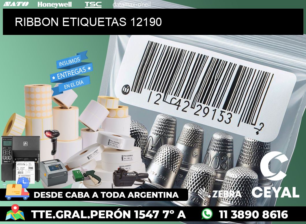 RIBBON ETIQUETAS 12190