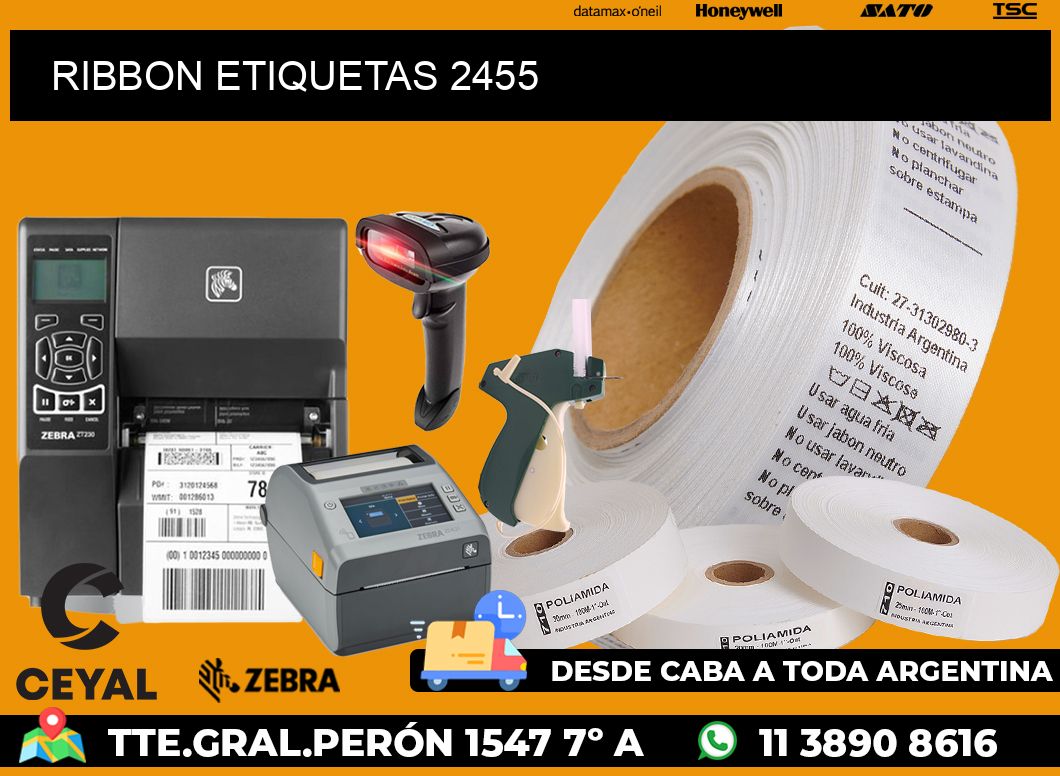 RIBBON ETIQUETAS 2455