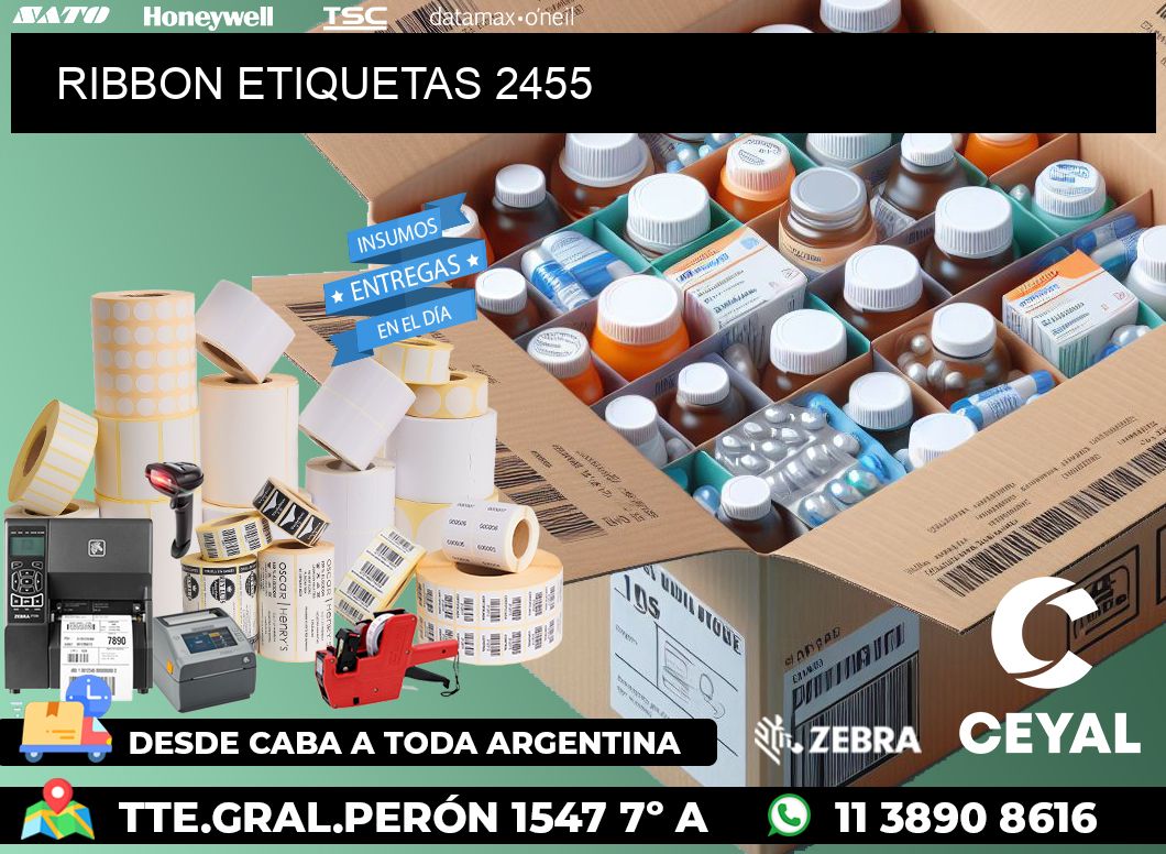 RIBBON ETIQUETAS 2455