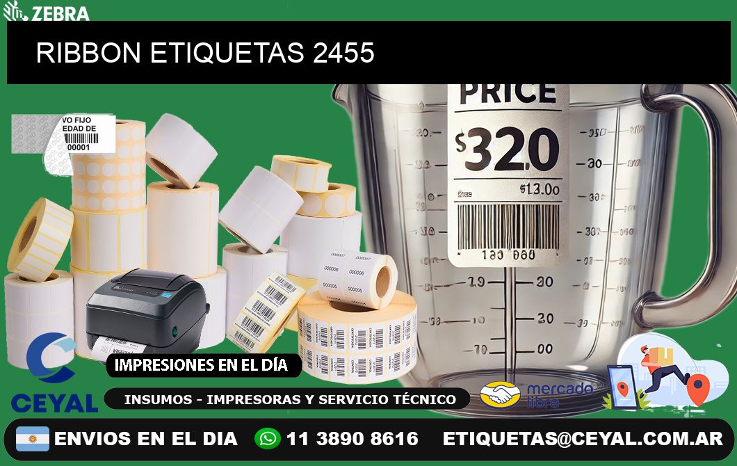 RIBBON ETIQUETAS 2455