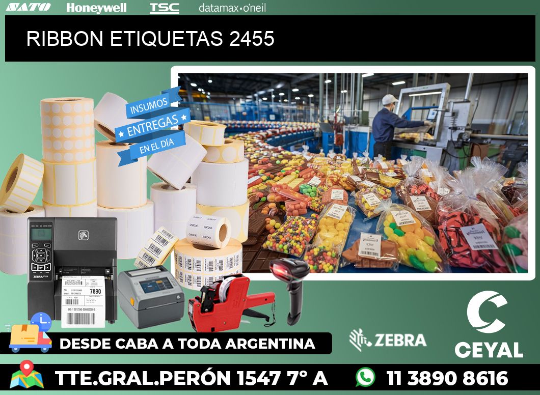RIBBON ETIQUETAS 2455