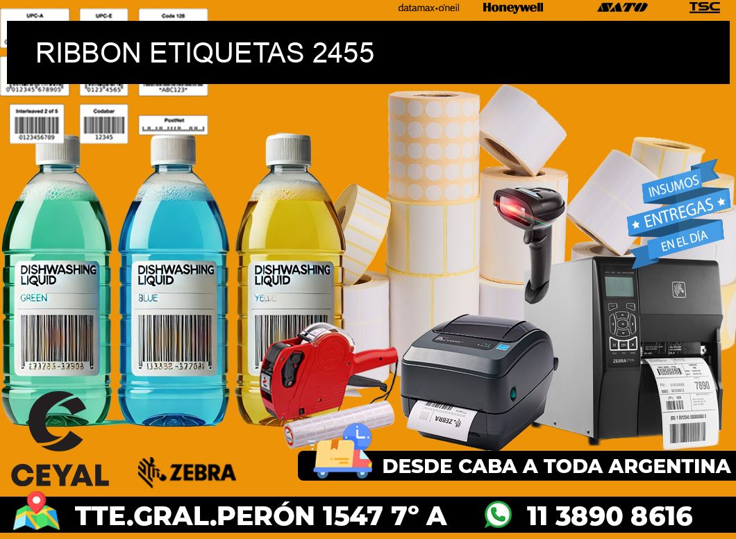 RIBBON ETIQUETAS 2455