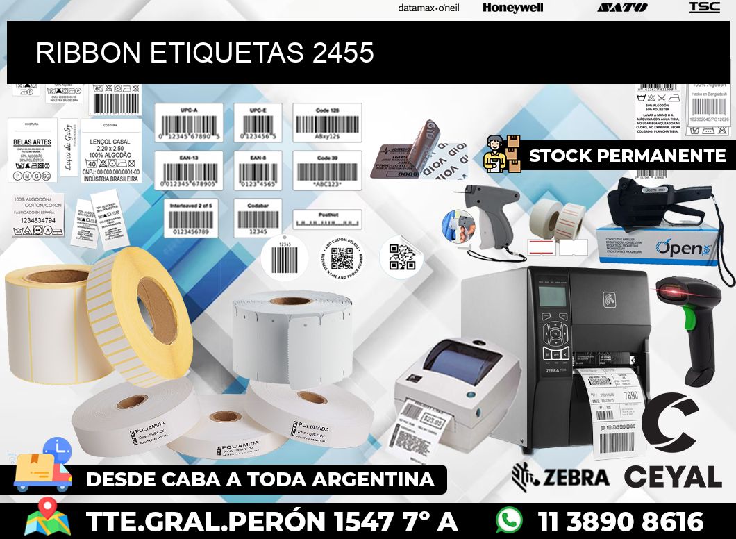 RIBBON ETIQUETAS 2455