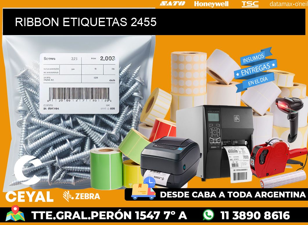 RIBBON ETIQUETAS 2455