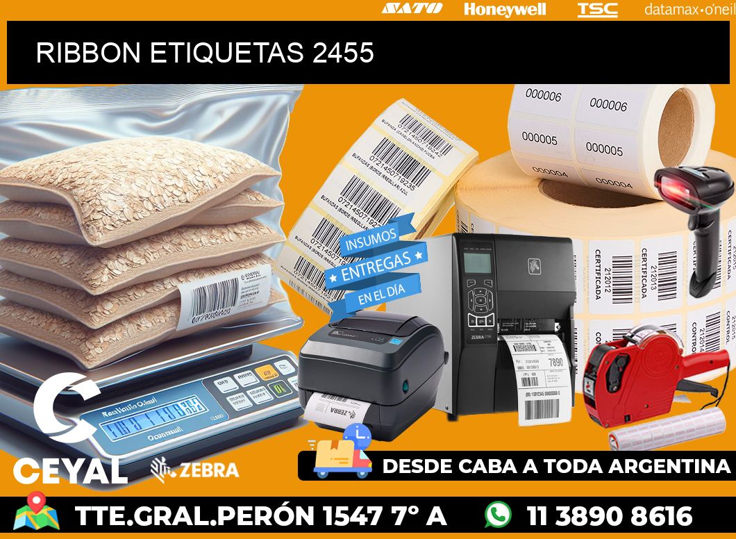 RIBBON ETIQUETAS 2455