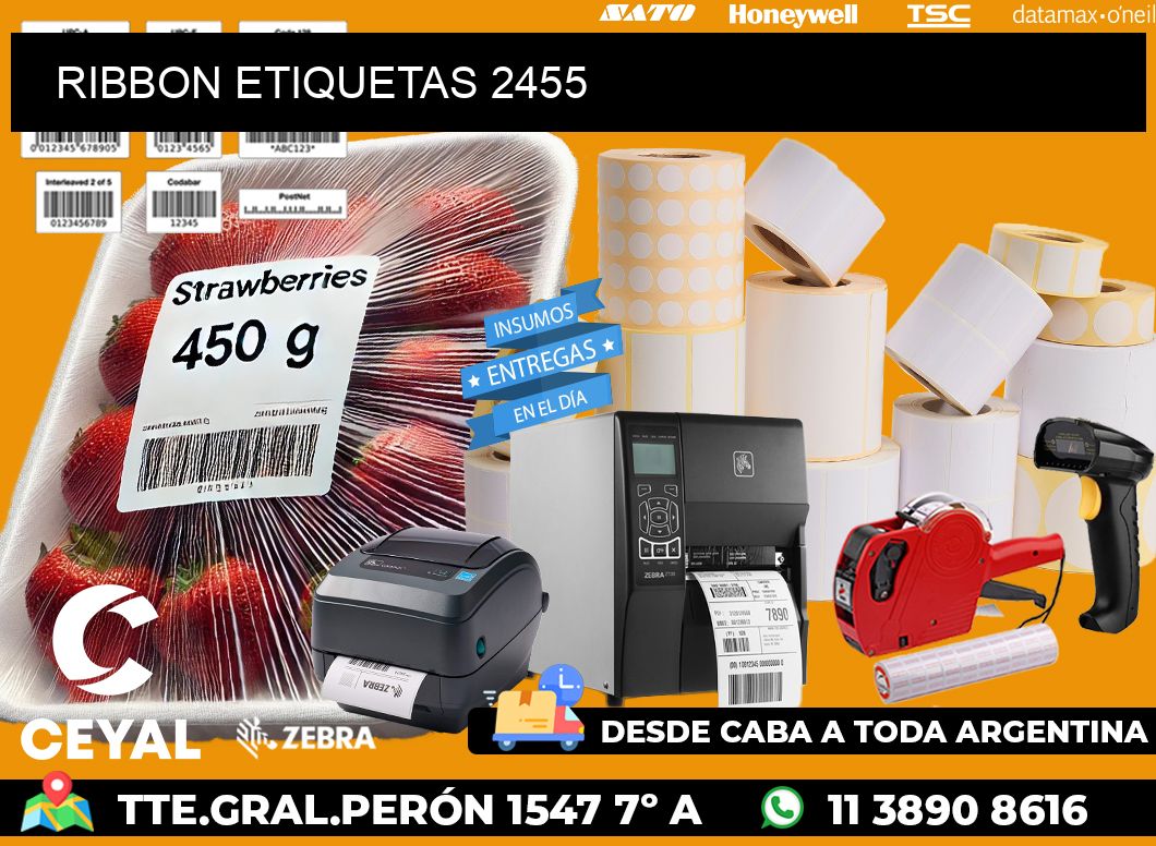 RIBBON ETIQUETAS 2455