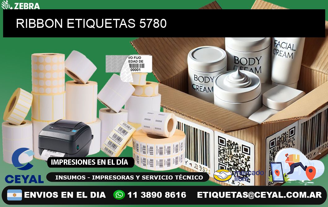 RIBBON ETIQUETAS 5780