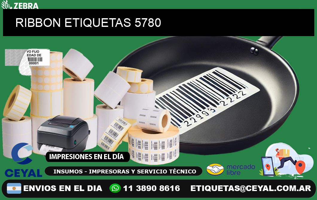 RIBBON ETIQUETAS 5780