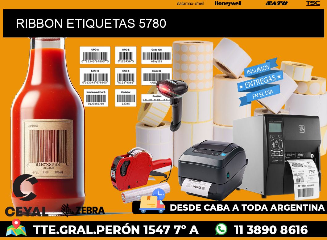 RIBBON ETIQUETAS 5780
