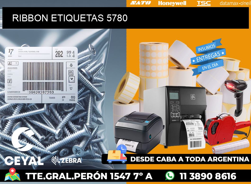 RIBBON ETIQUETAS 5780