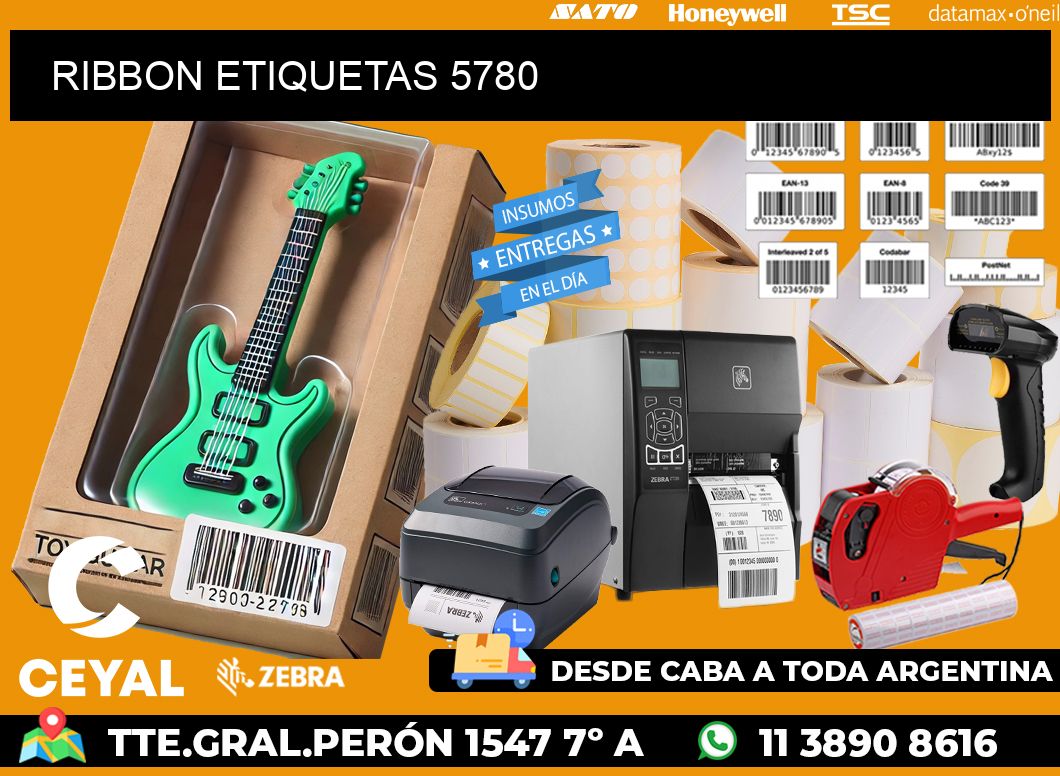 RIBBON ETIQUETAS 5780
