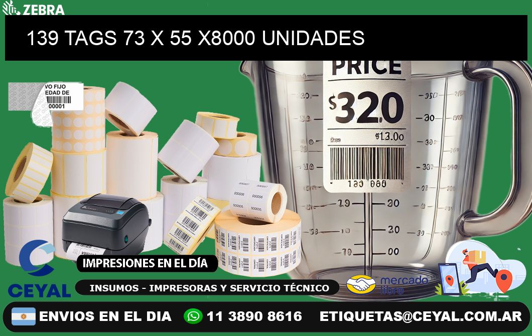 139 TAGS 73 x 55 X8000 UNIDADES