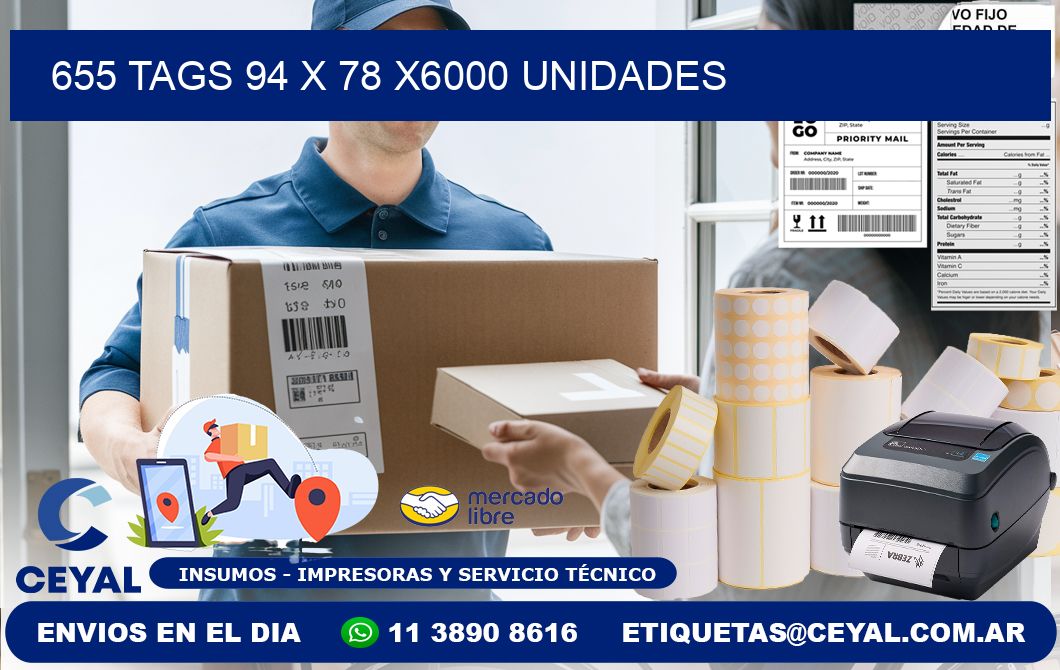 655 TAGS 94 x 78 X6000 UNIDADES