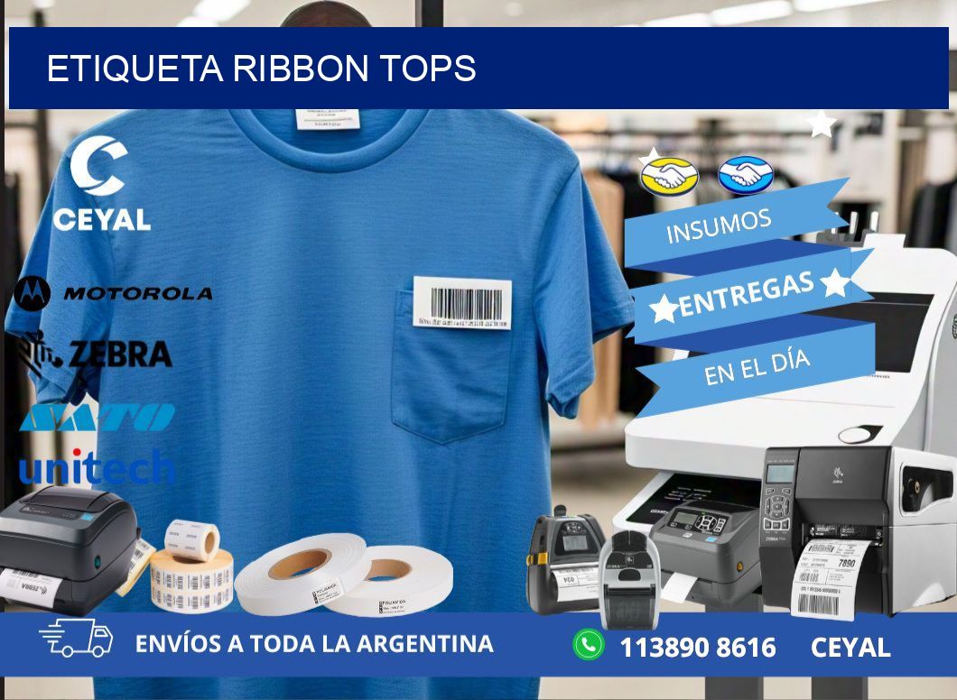 ETIQUETA RIBBON TOPS