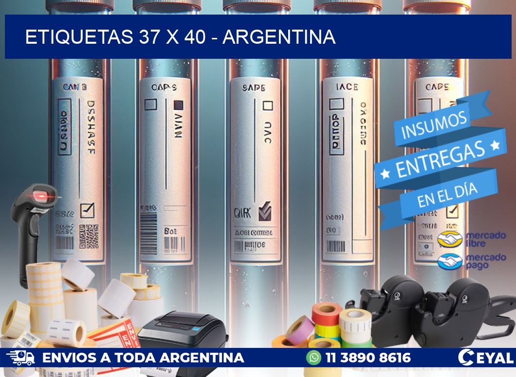 ETIQUETAS 37 x 40 - ARGENTINA