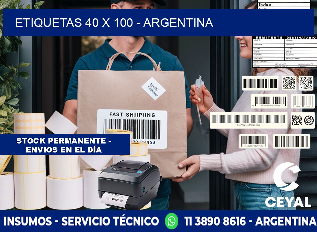 ETIQUETAS 40 x 100 - ARGENTINA