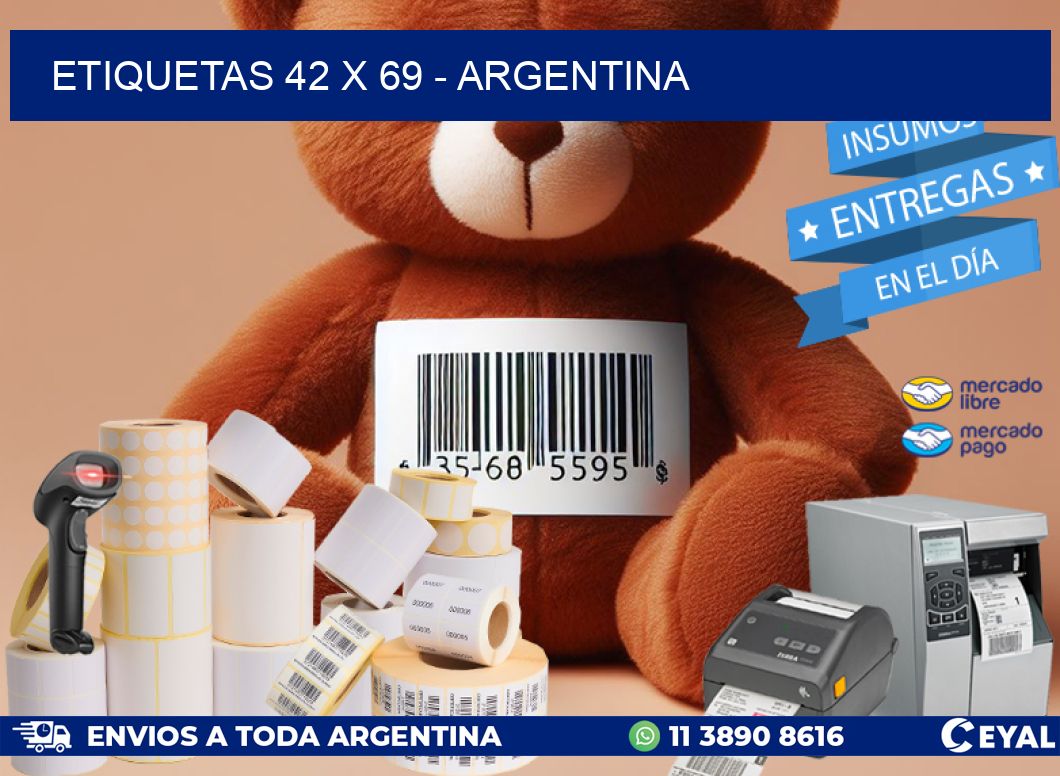 ETIQUETAS 42 x 69 - ARGENTINA