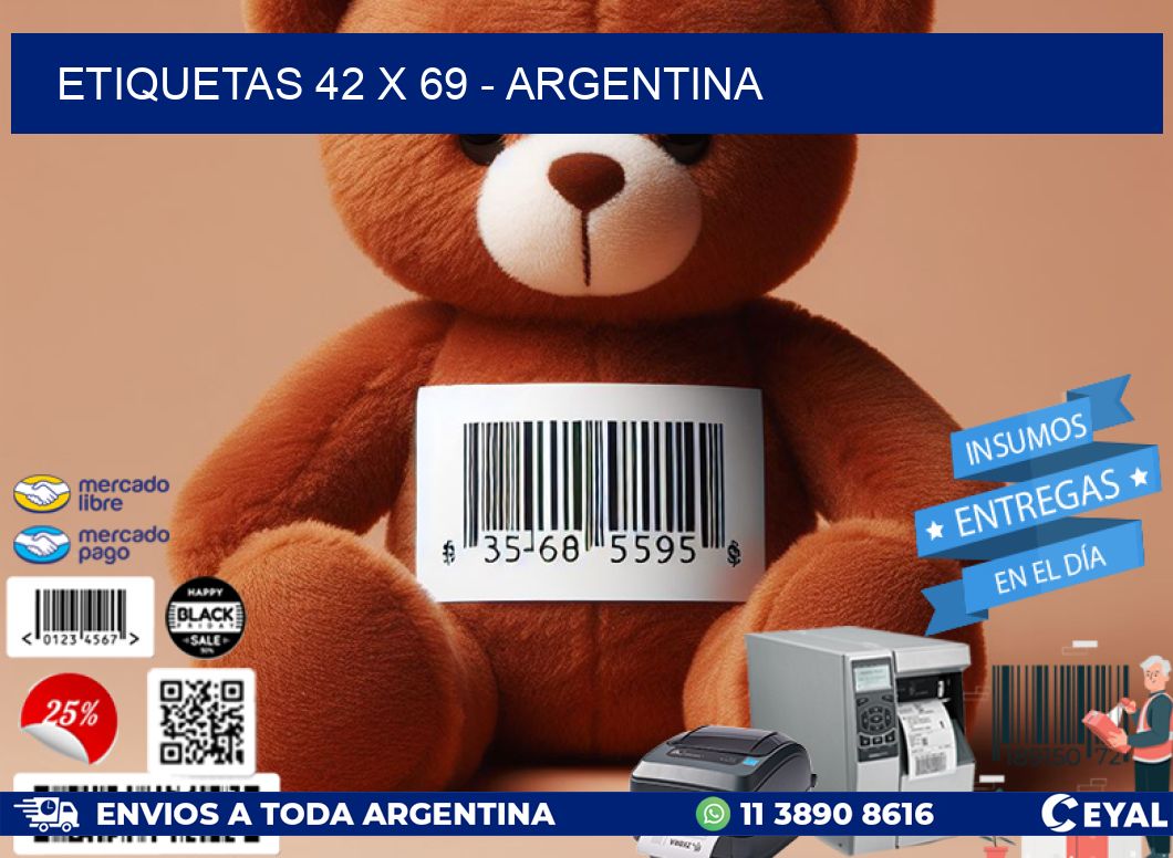 ETIQUETAS 42 x 69 - ARGENTINA