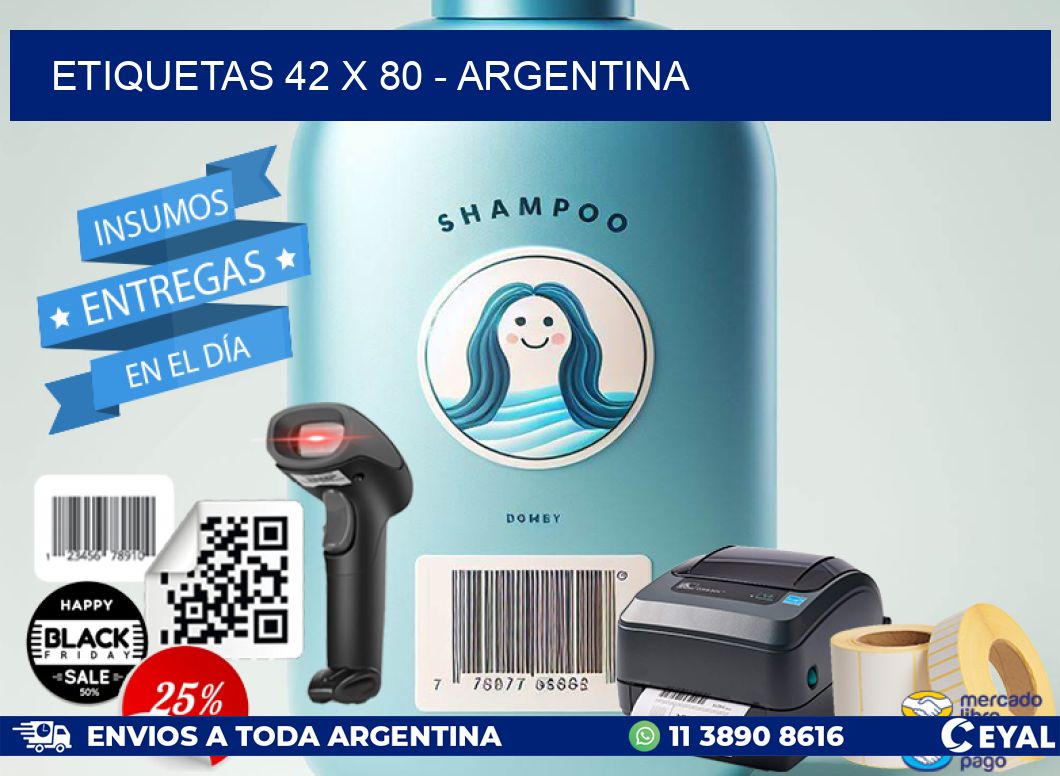 ETIQUETAS 42 x 80 - ARGENTINA