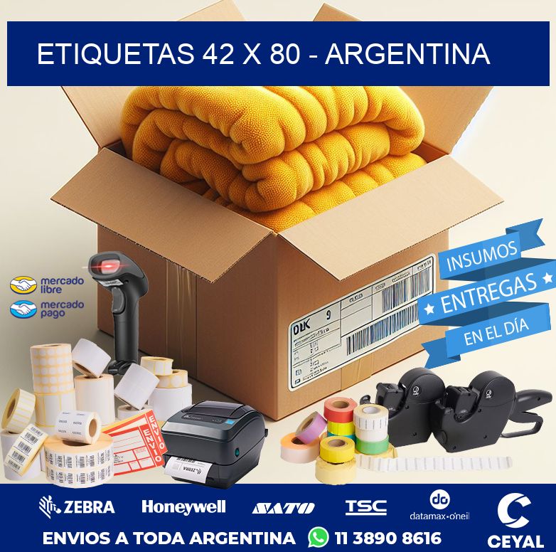 ETIQUETAS 42 x 80 - ARGENTINA