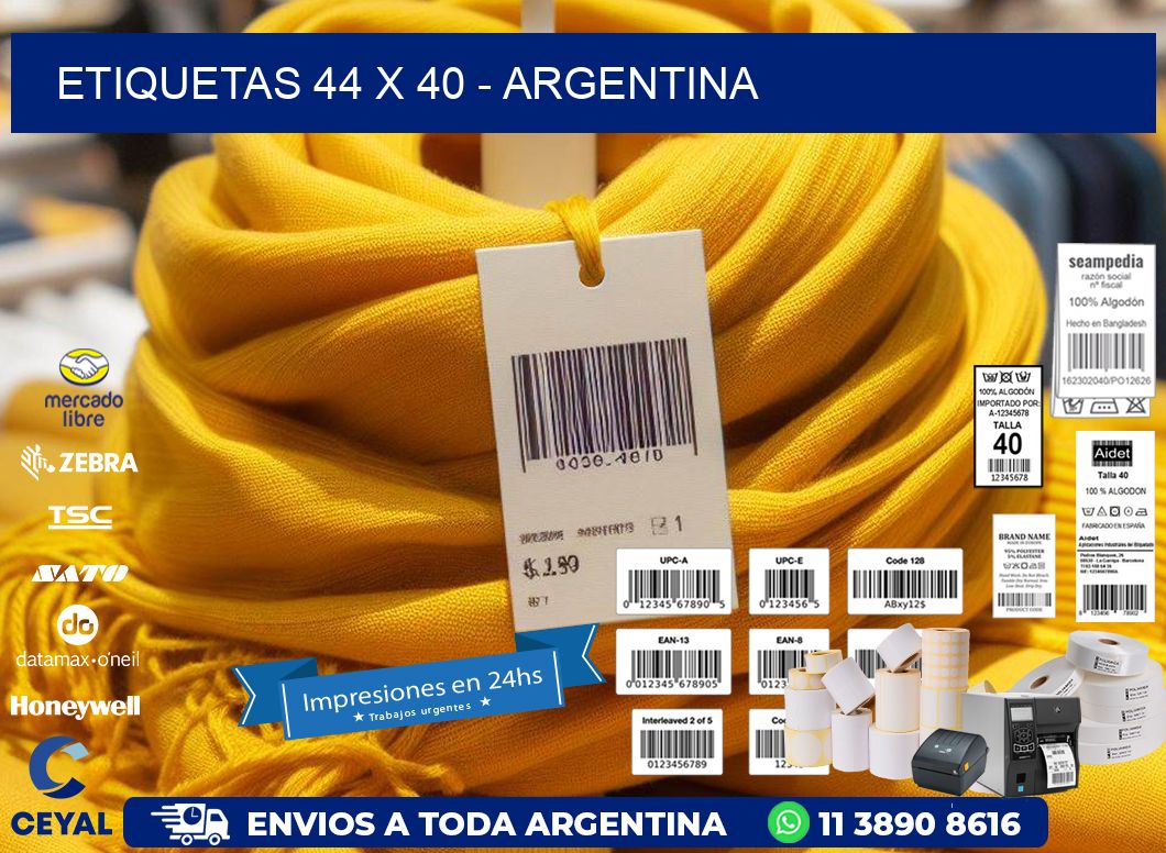 ETIQUETAS 44 x 40 - ARGENTINA