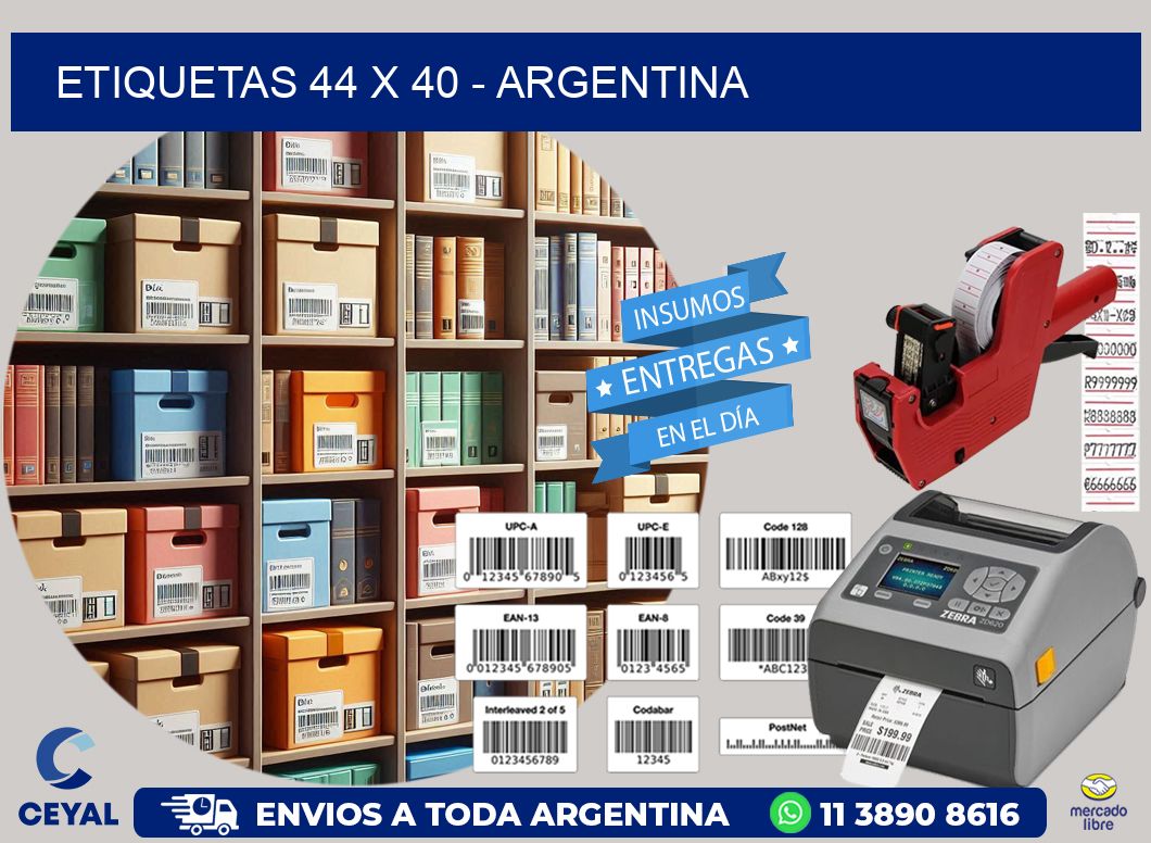ETIQUETAS 44 x 40 - ARGENTINA