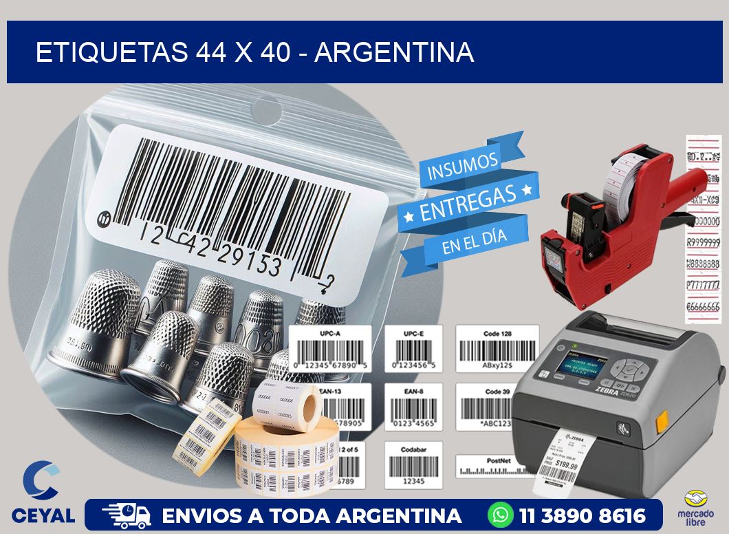 ETIQUETAS 44 x 40 - ARGENTINA