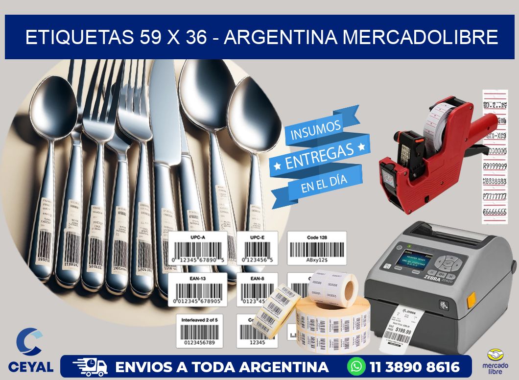 ETIQUETAS 59 x 36 – ARGENTINA MERCADOLIBRE