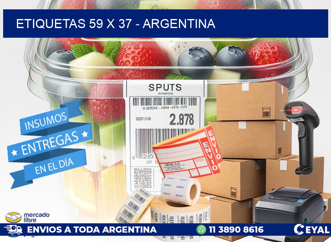 ETIQUETAS 59 x 37 - ARGENTINA
